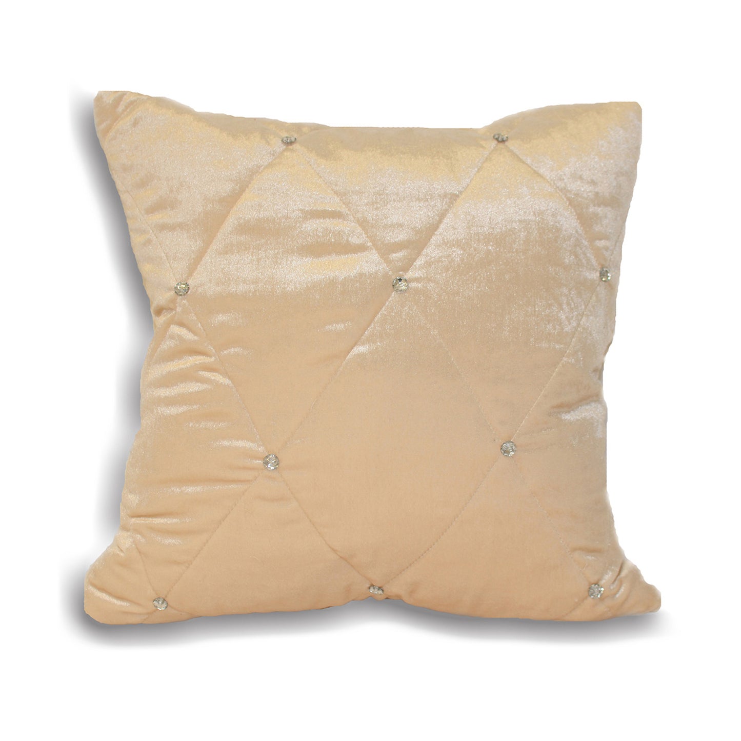 DIAMANTE CUSHION CASE 45X45 CREAM