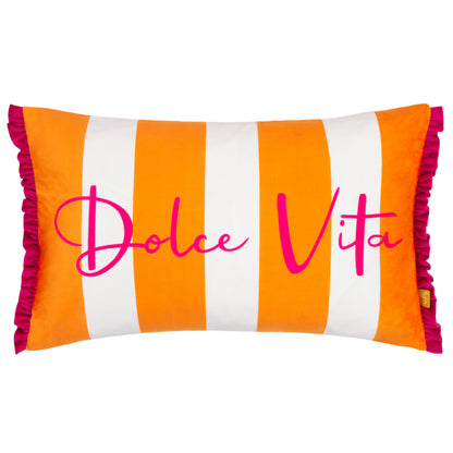 DOLCE VITA 30X50 CUSHION CASE ORANGE/PINK
