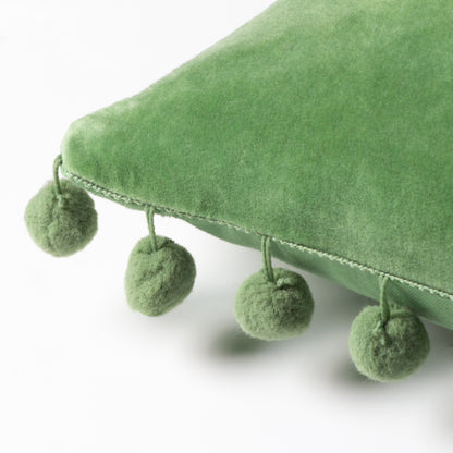 DORA 45X45 CUSHION CASE LEAF GREEN