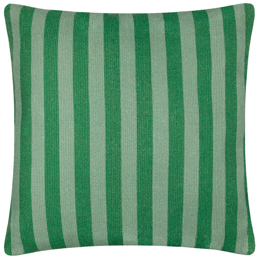 DECK STRIPE 59X59 OUTDOOR CUSHION CASE GREEN