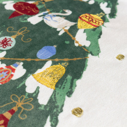 DECK THE HALLS TREE 43X43 CUSHION CASE MULTI