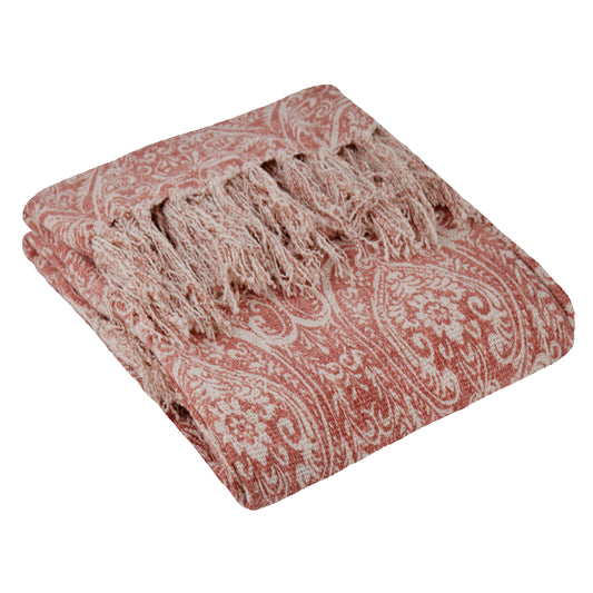 DURELLE 130X170 THROW CORAL