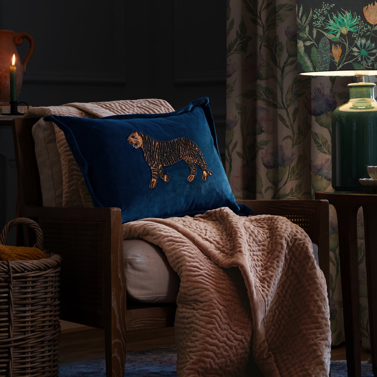 DURGA 45x65 CUSHION CASE BLUEBELL