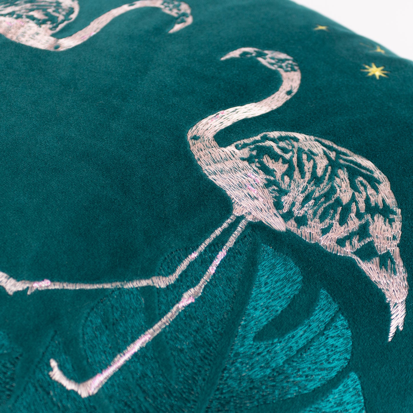 DUSK FLAMINGO 50X50 CUSHION CASE TEAL