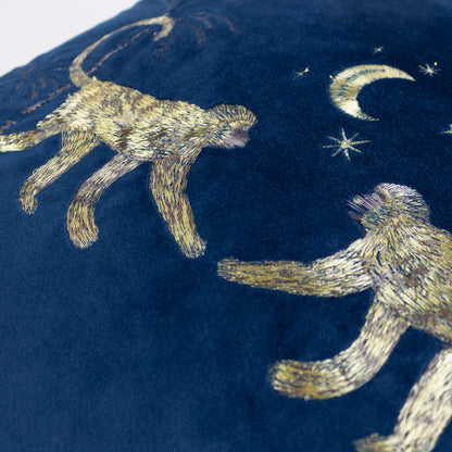 DUSK MONKEY 50X50 CUSHION CASE NAVY