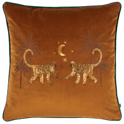 DUSK MONKEY 50X50 CUSHION CASE RUST