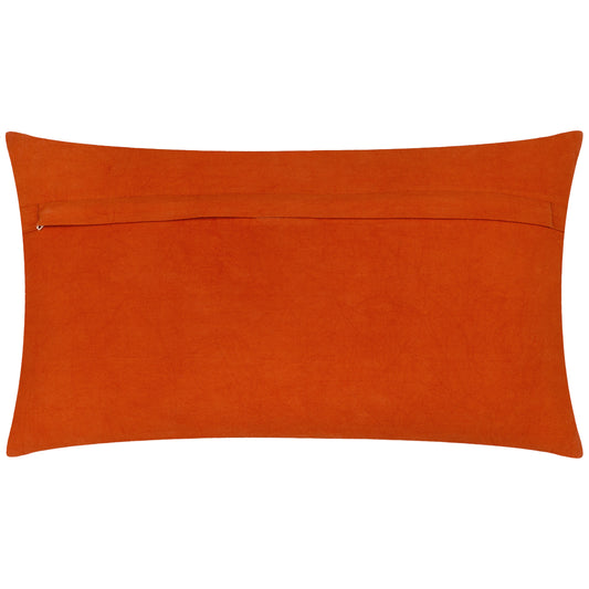 DYNASTY LEOPARD 30X50 CUSHION CASE RUST ORANGE