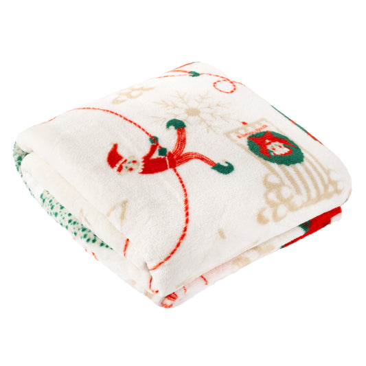 ELFIE 130X150 THROW CREAM/MINT