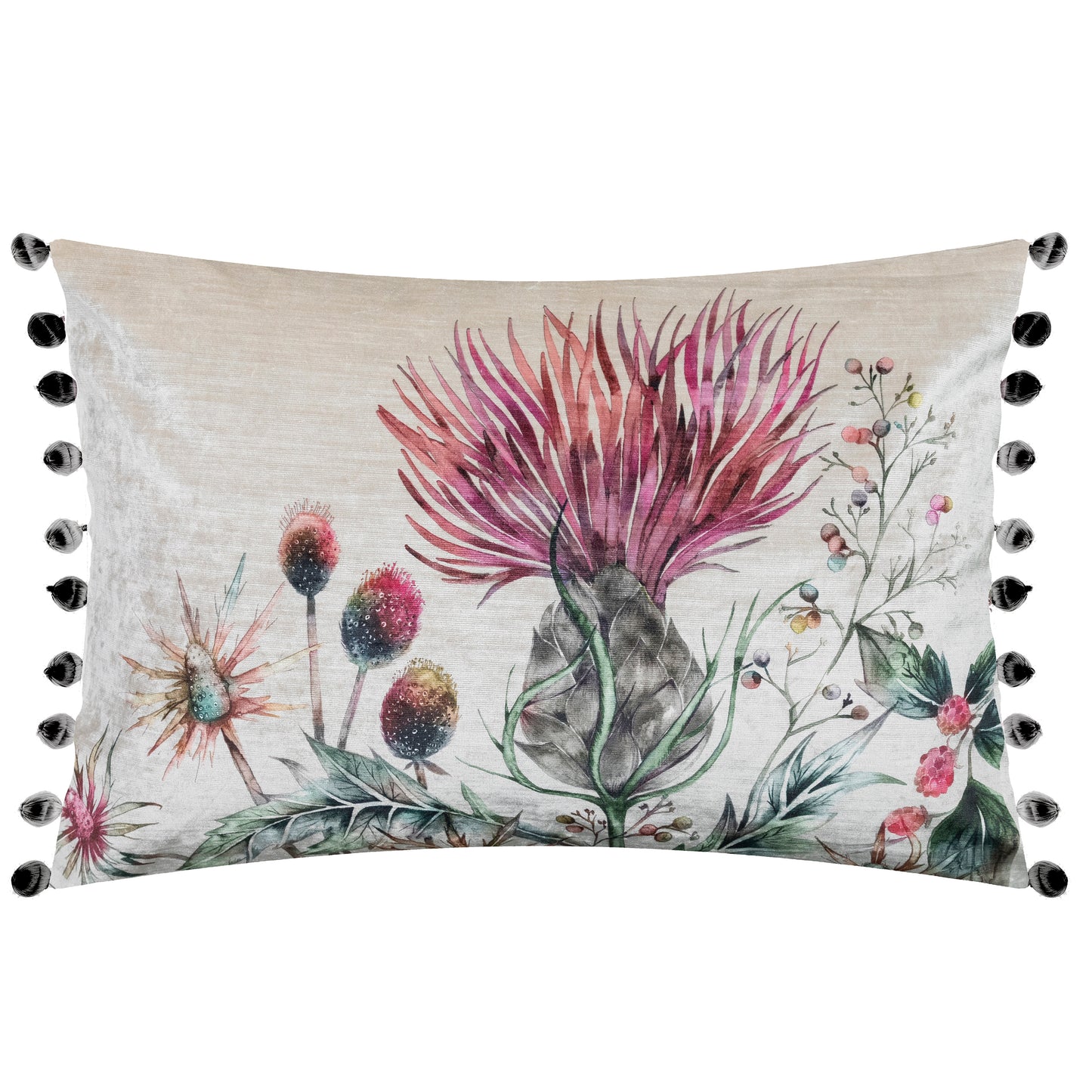 ELYSIUMVELVET 45x65 CUSHION CASE ONYX