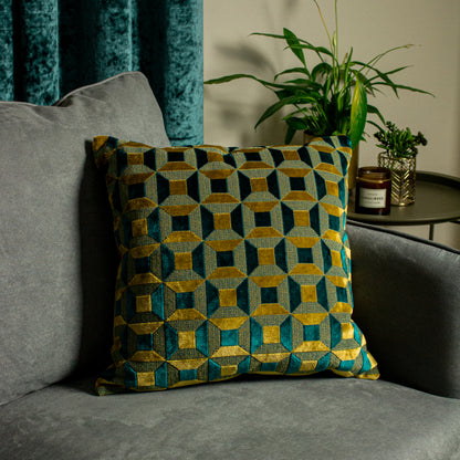 EMPIRE 45X45 C/CASE TEAL/GOLD