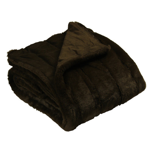 EMPRESS THROW 130X180 CHOCOLATE