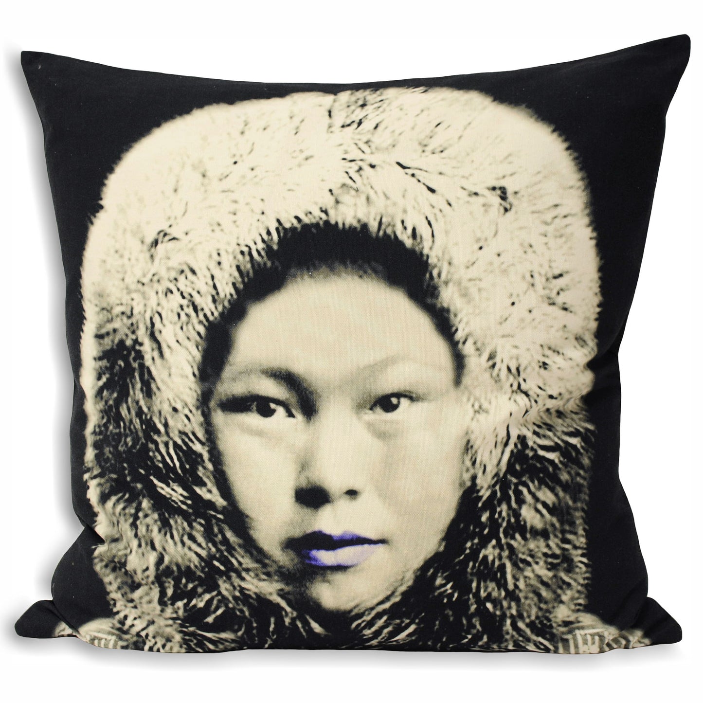 ESKIMO CUSHION CASE 55X55 BLACK/GREY
