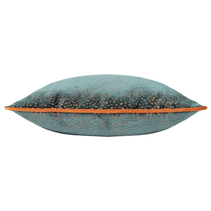 ESTELLE 45X45 CUSHION CASE TEAL/RUST