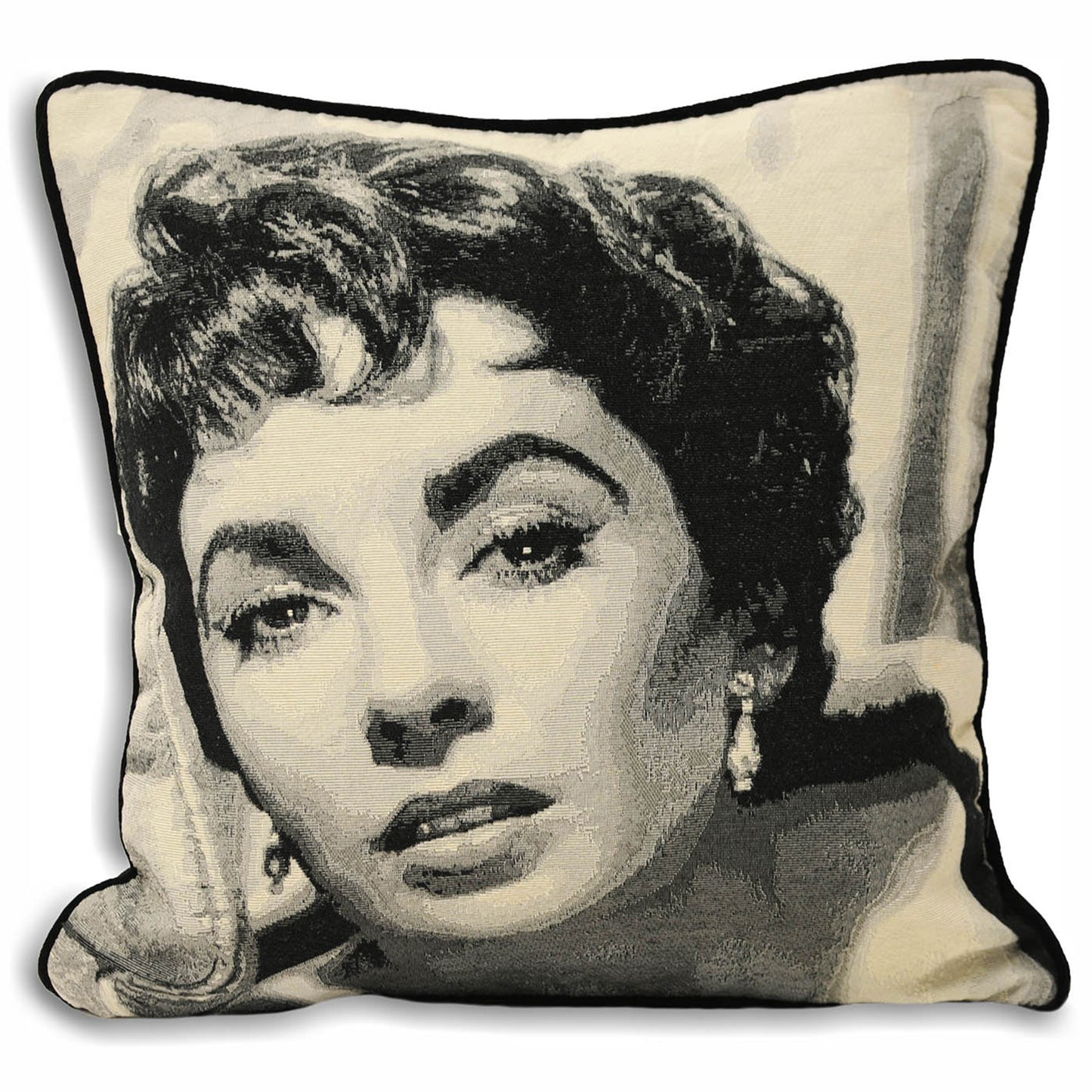 ELIZABETH TAYLOR CUSHION CASE 45X45 BLACK