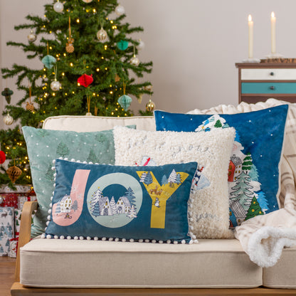 EVERGREEN CLASSIC TREE 43X43 CUSHION CASE GREEN