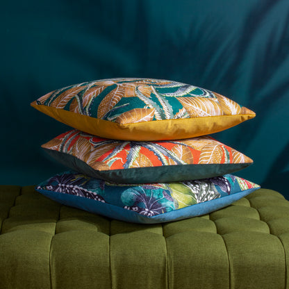 EBON WILDS JAHI 43X43 CUSHION CASE EMERALD