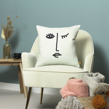 FEATURES 43X43 CUSHION CASE WHITE