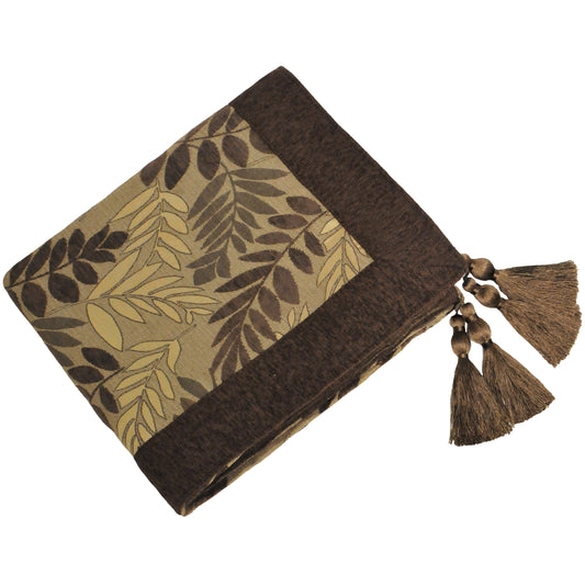 FERN THROW 145X180 MOCHA