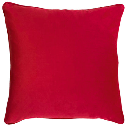 FESTIVE REINDEER REPEAT 43X43 CUSHION CASE SCARLET
