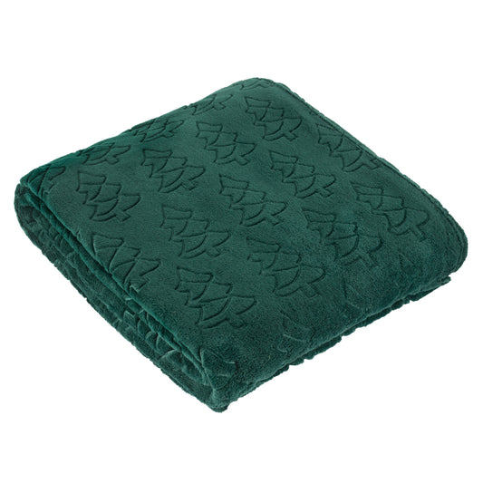 FESTIVE TREES 140X180 THROW EMERALD