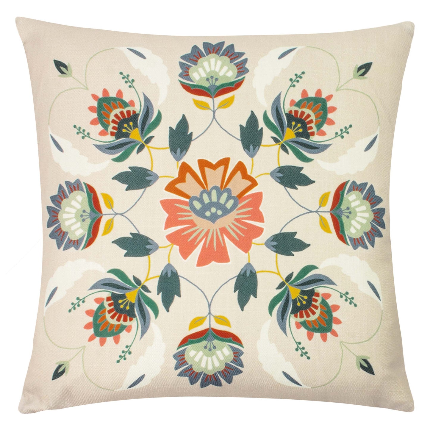 FOLK FLORAL 43X43 CCASE MULTI