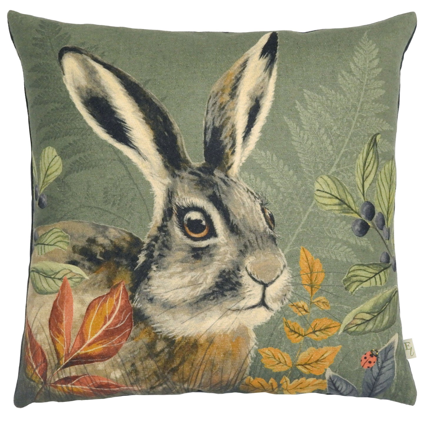 FOREST HARE PROFILE 43X43 CUSHION COVER GREY