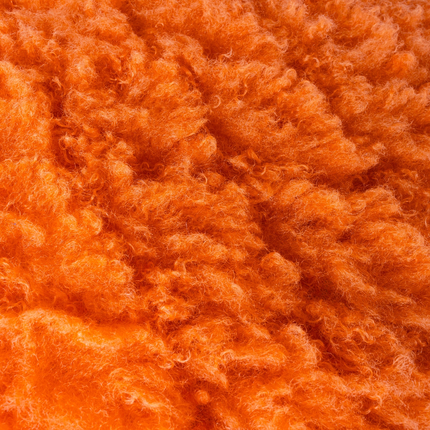 FLUFF BALL 45X45 CUSHION CASE ORANGE FEVER