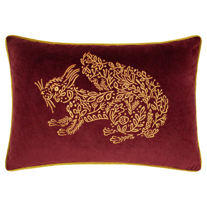 FOREST FAUNA SQUIRREL 35X50 C/CASE BURGUNDY/GOLD