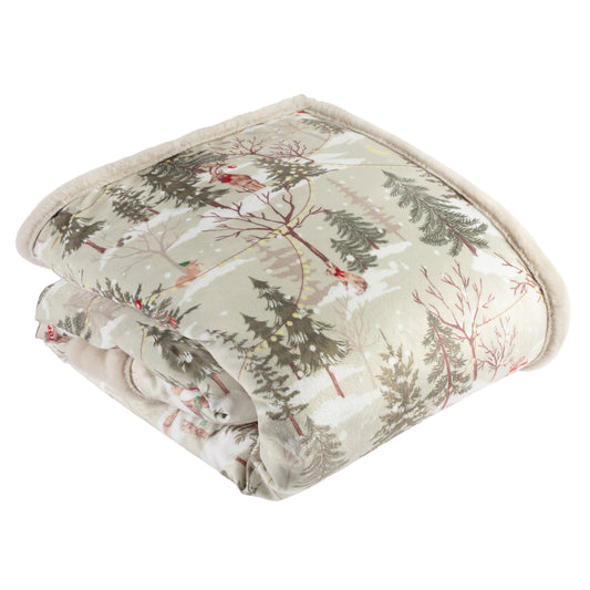FOREST FESTIVITIES 130X180 THROW NATURAL