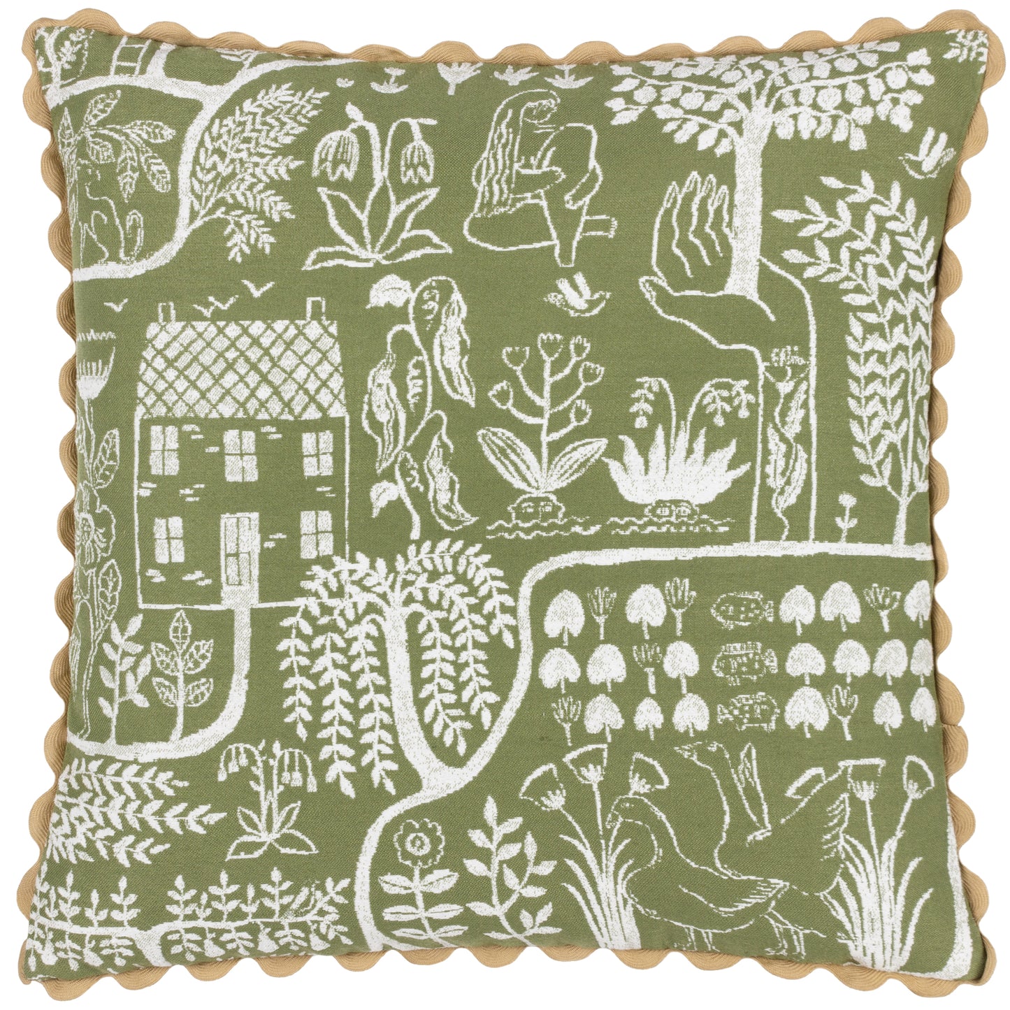 FRIDA 45X45 CUSHION CASE MOSS