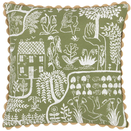 FRIDA 45X45 CUSHION CASE MOSS