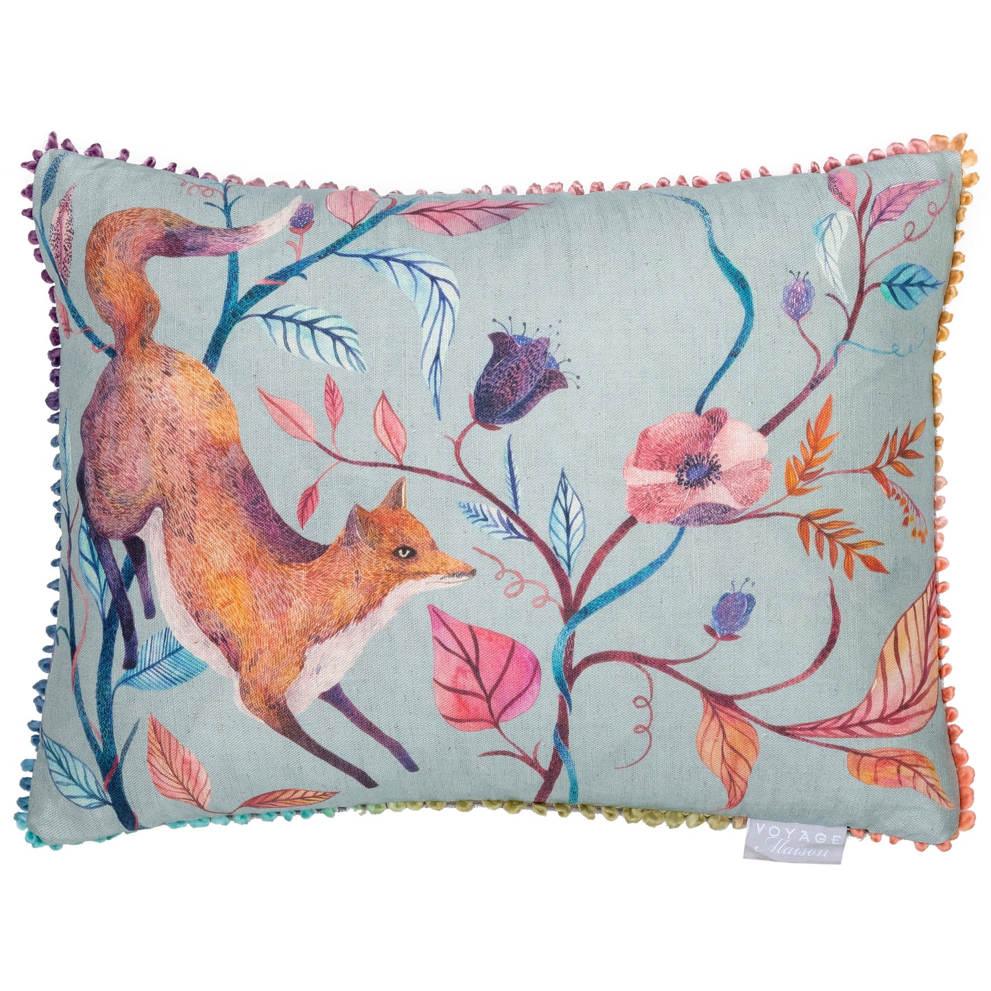 FRIEDAFOX 40x50 CUSHION CASE ROBINS EGG