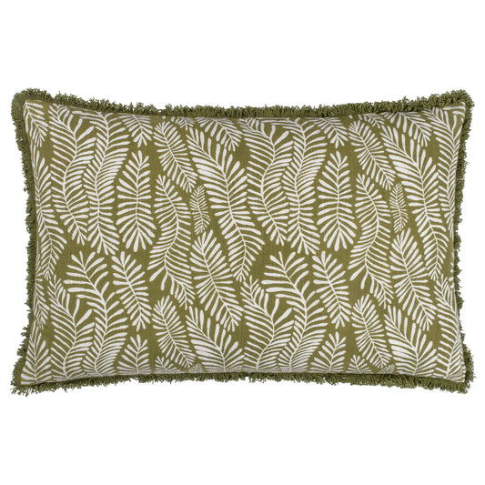 FROND 40X60 CUSHION CASE OLIVE