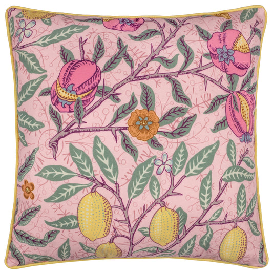 FRUITS 45X45 OUTDOOR CUSHION CASE BLUSH PINK/LEMON