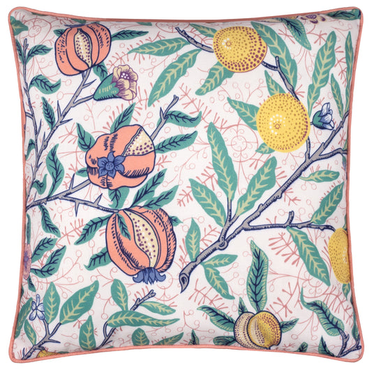 FRUITS 45X45 OUTDOOR CUSHION CASE CORAL/LEMON