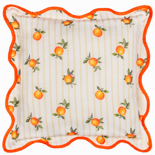 FRUITS ORANGES 45X45 OUTDOOR CUSHION CASE YELLOW