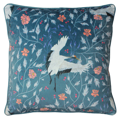 GEORGIANA 45X45 CUSHION COVER SLATE BLUE