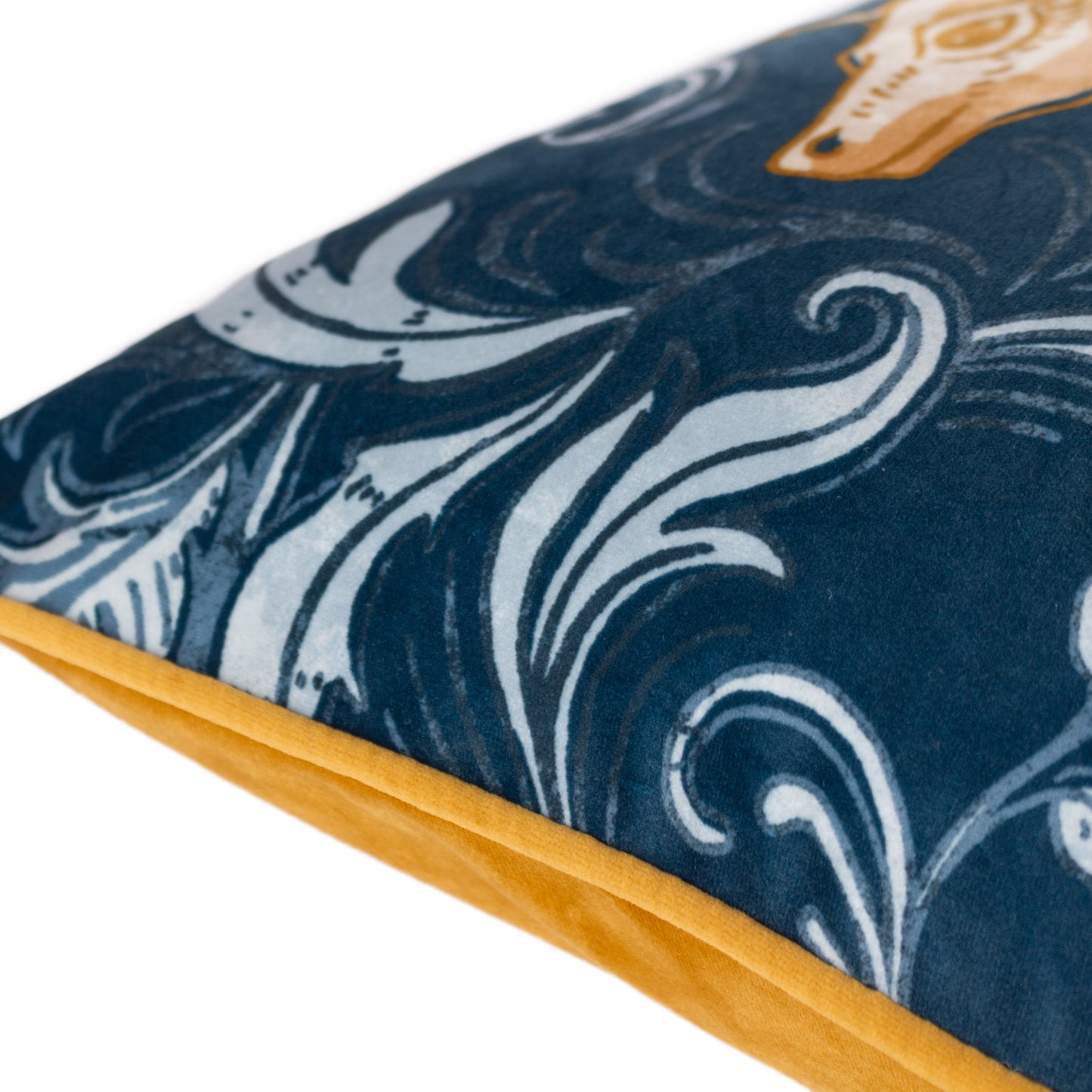 PIPED HAREWOOD 50X50 CUSHION CASE STAG