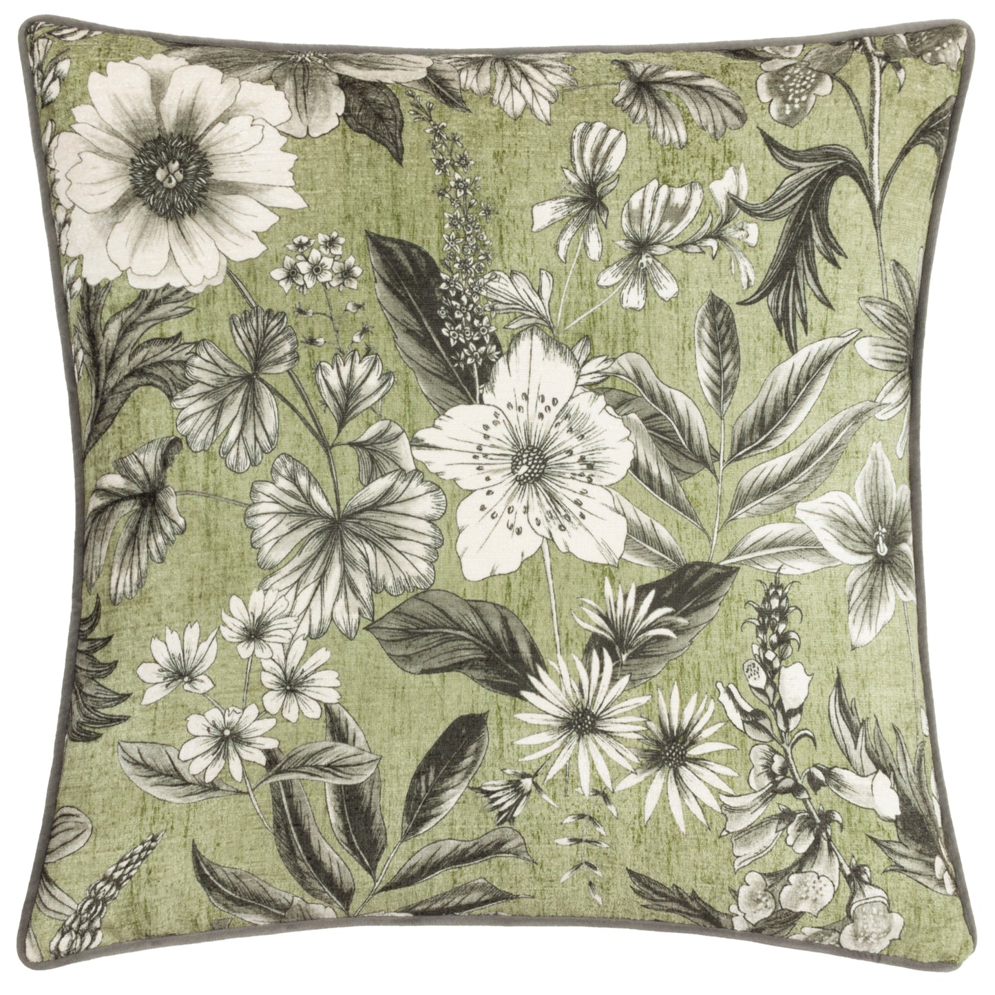 HARLINGTON BOTANY 50X50 CUSHION CASE MOSS