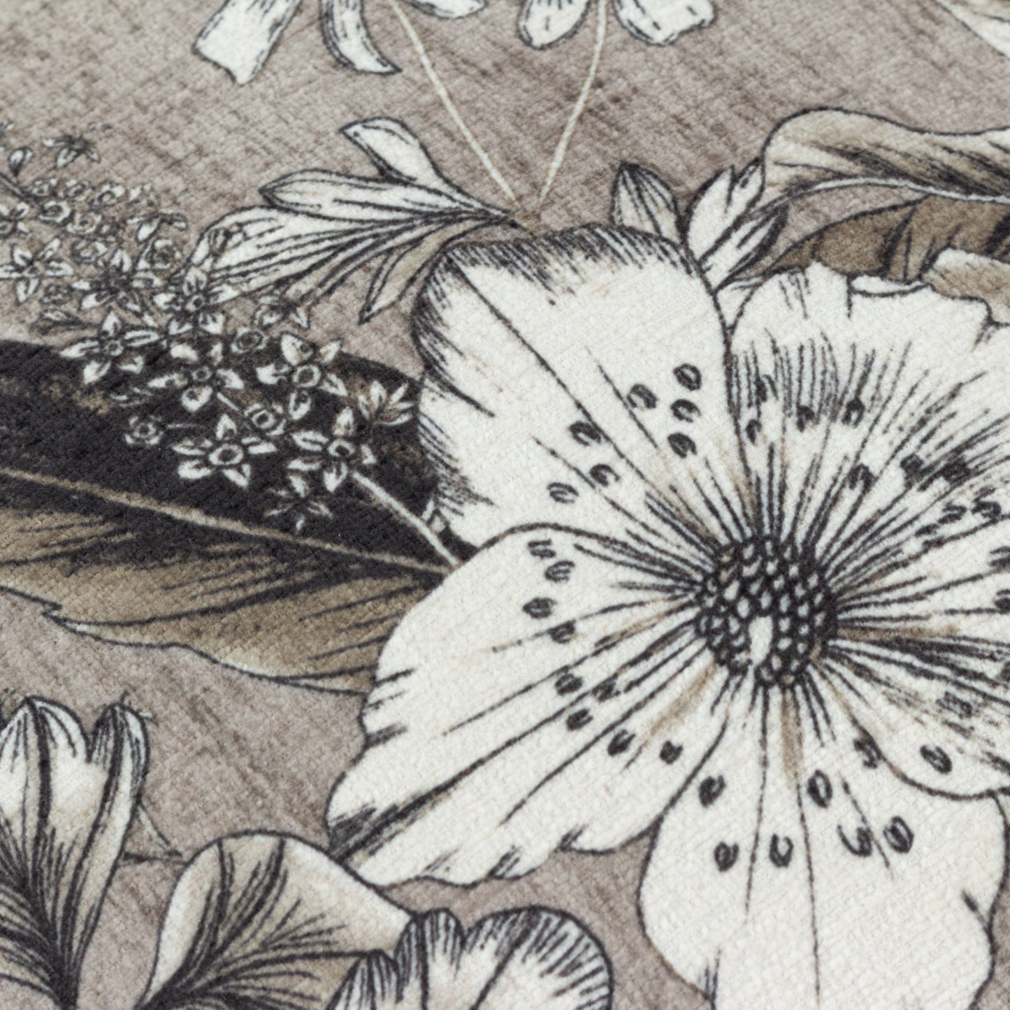 HARLINGTON BOTANY 50X50 CUSHION CASE SEPIA