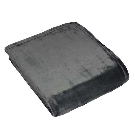 HARLOW 140X180 THROW CHARCOAL