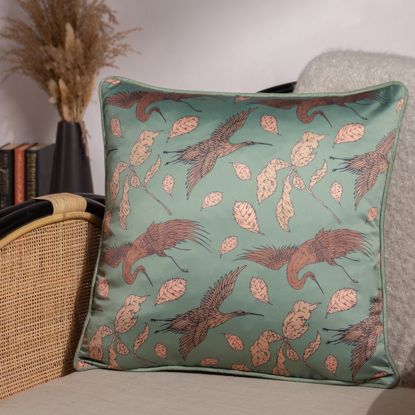 HARPER 45X45 CUSHION COVER BAY GREEN