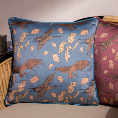 HARPER 45X45 CUSHION COVER SLATE BLUE
