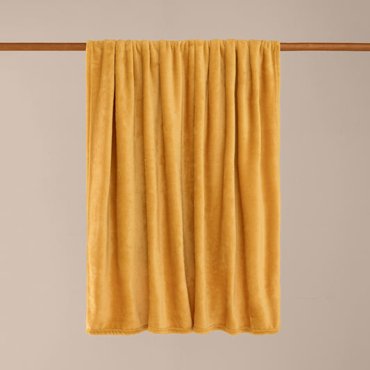 HARROW 140X180 THROW OCHRE