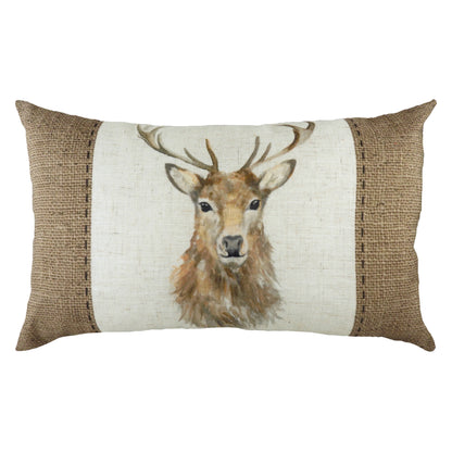 HESSIAN STAG 30X50 C/C WHITE