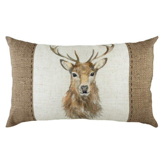 HESSIAN STAG 30X50 C/C WHITE