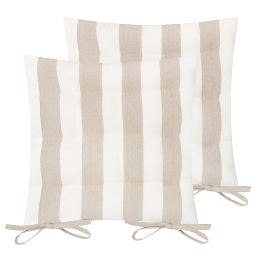 HAYLE 2 PACK 40X40 SEAT PADS NATURAL