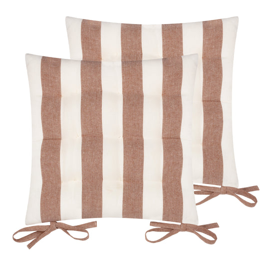 HAYLE 2 PACK 40X40 SEAT PADS PECAN