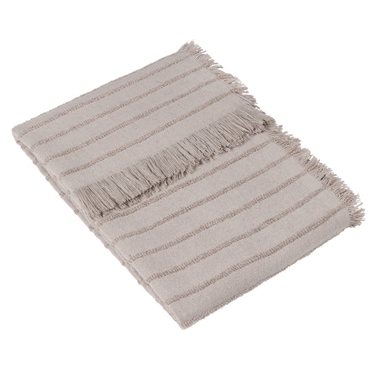HAZIE LINEAR WOVEN THROW 130X180 GRIEGE