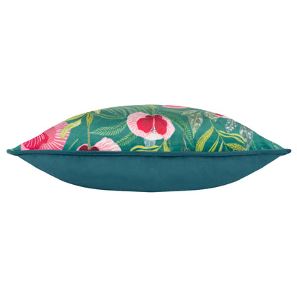 HOUSE OF BLOOM POPPY 43X43 CUSHION CASE TEAL